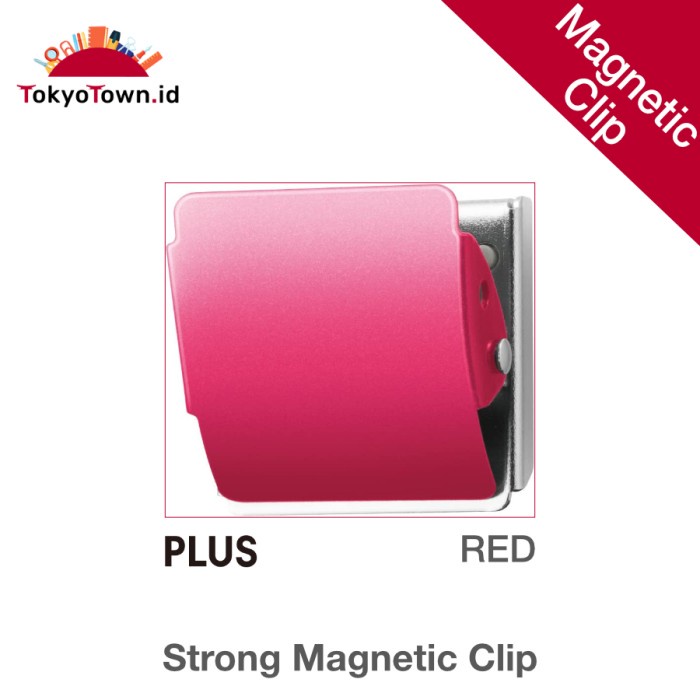 

Strong magnetic clip for fridge, whiteboard, metal cabinet - Red