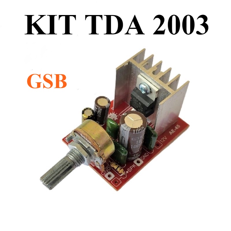 Kit TDA 2003 Mono 12V DC Plus Volume