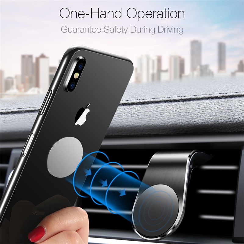 Magnetic Car Phone Mount Car Air Outlet Universal Magnet Telepon Mobil Navigasi Dudukan Mobil