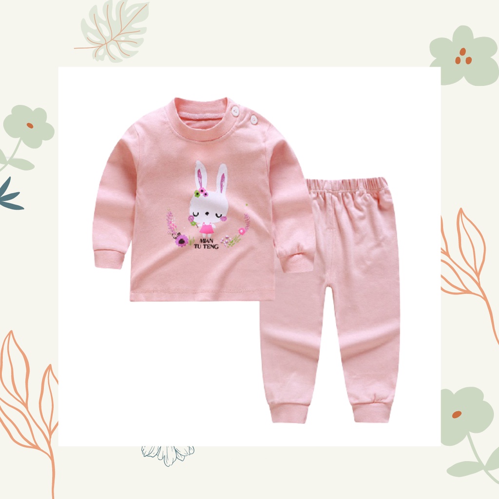 MBSS Baju Premium Anak Bayi Piyama Jumper Jumpsuit Celana Tidur Fashion Lengan Panjang NEW1 C