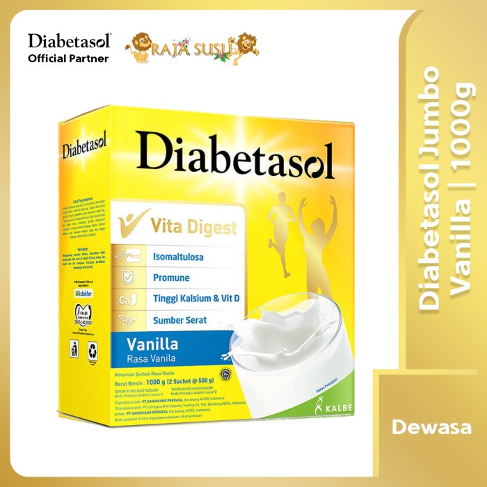 

Promo Terjangkau DIABETASOL VANILA 1 KG