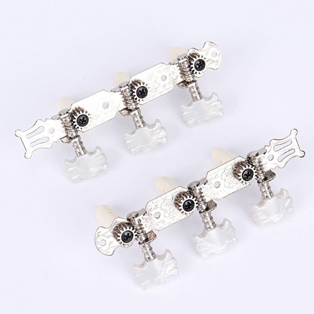 【 ELEGANT 】 Pasak Tuning Gitar Akustik Gitar Rakyat Tuner Kunci String Axis Bagian Gitar Chrome Part Guitar Tuning Knob