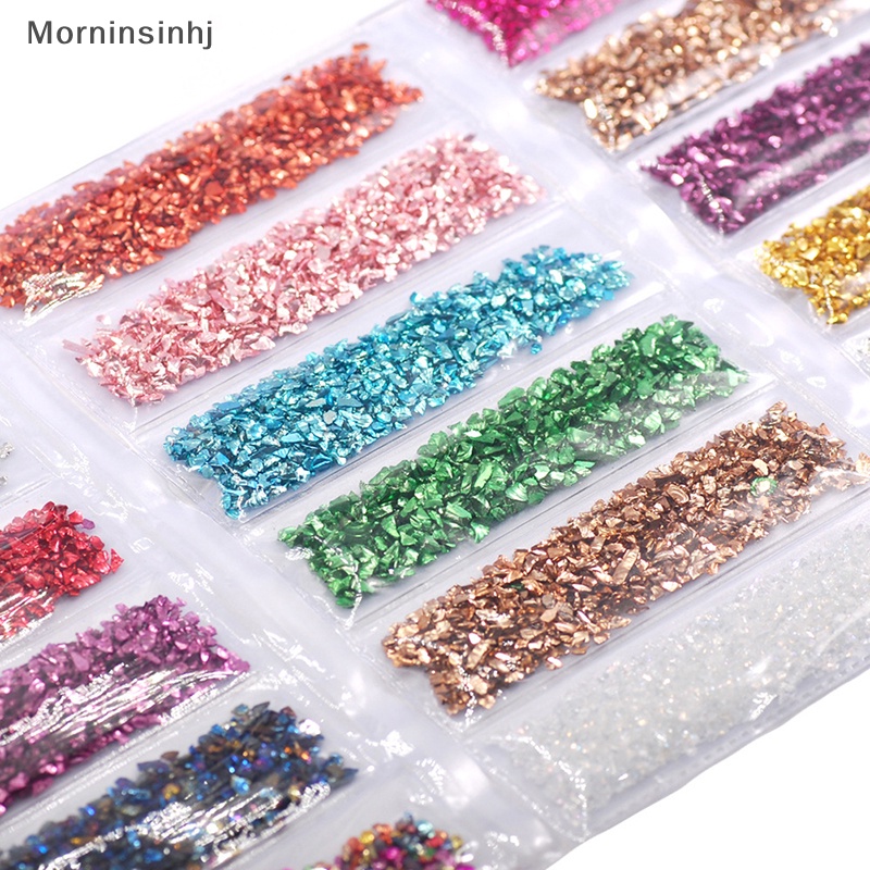 Mornin 1Set Batu Kaca Pecah Diy Epoxy Filler Nail Art Membuat Perhiasan Cetakan Tambal id