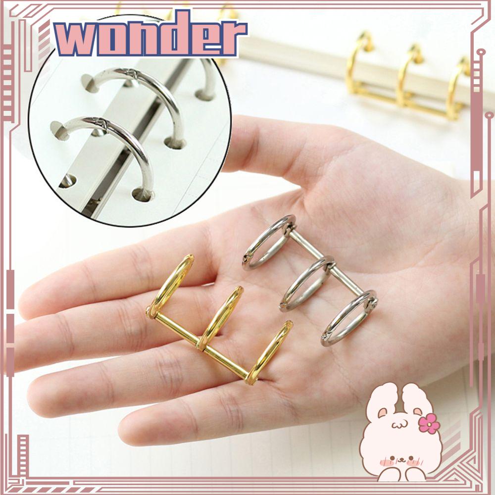 Wonder 2Pcs/Lot Cincin Daun Longgar Notebook Lingkaran Kerajinan Klip Scrapbook