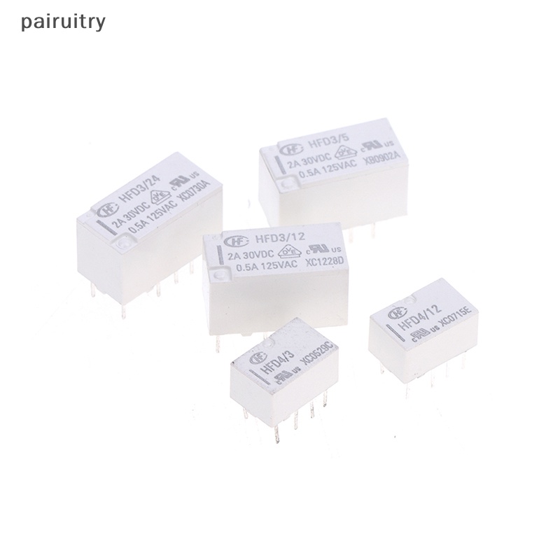 Relay Sinyal PRT HFD4 2A 8Pin SMD Relay 3V 4.5V 5V 12V 24V DC HFD4-V/5V HFD4 /12V -S PRT