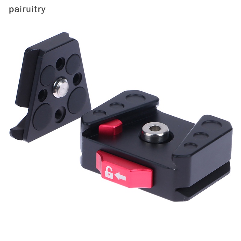 Prt Quick Release Mount Plate Board Penjepit Anti Goyang Port V Untuk Tripod DSLR Kandang PRT