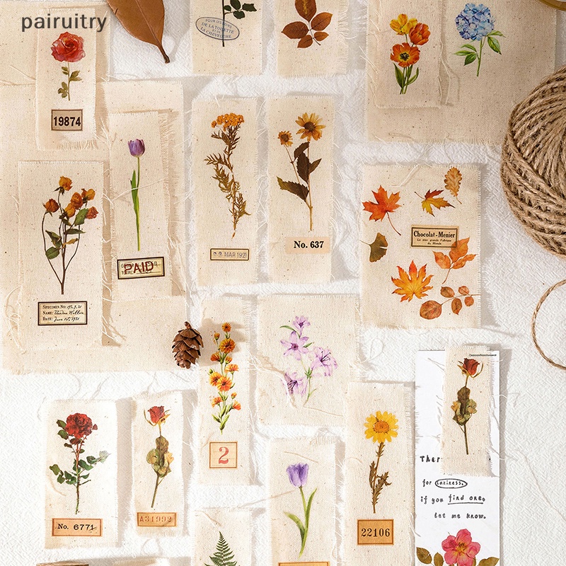 Prt 1set Vintage Rub On Transfers Plant Stiker Bunga Dekorasi Stiker Untuk Kerajinan Kain Jurnal Dairy Scrapbooking Planners PRT