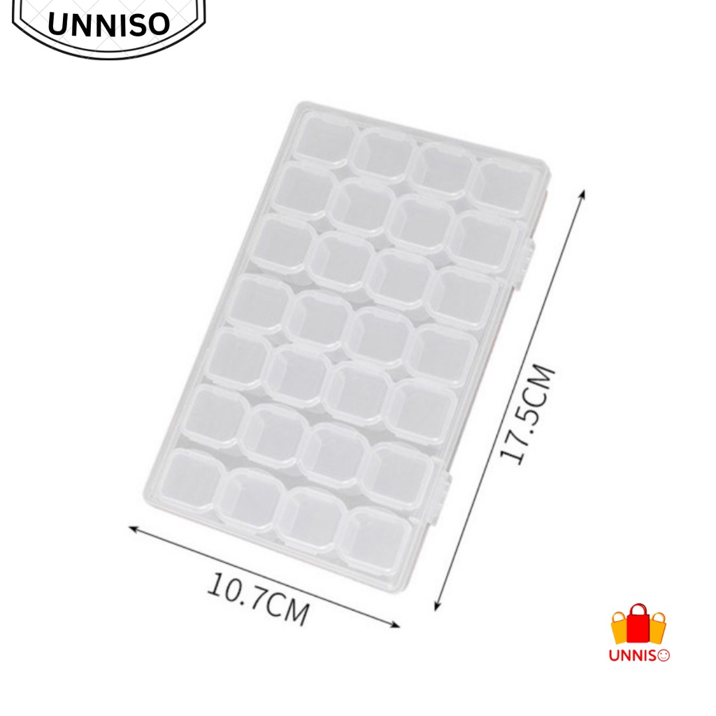 UNNISO - Box Kotak Tempat Perhiasan 28 Grid
