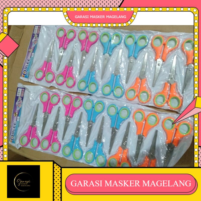 

GUNTING ORLEE 1 RENTENG ISI 12 PCS TAJAM MURAH SIAP KIRIM