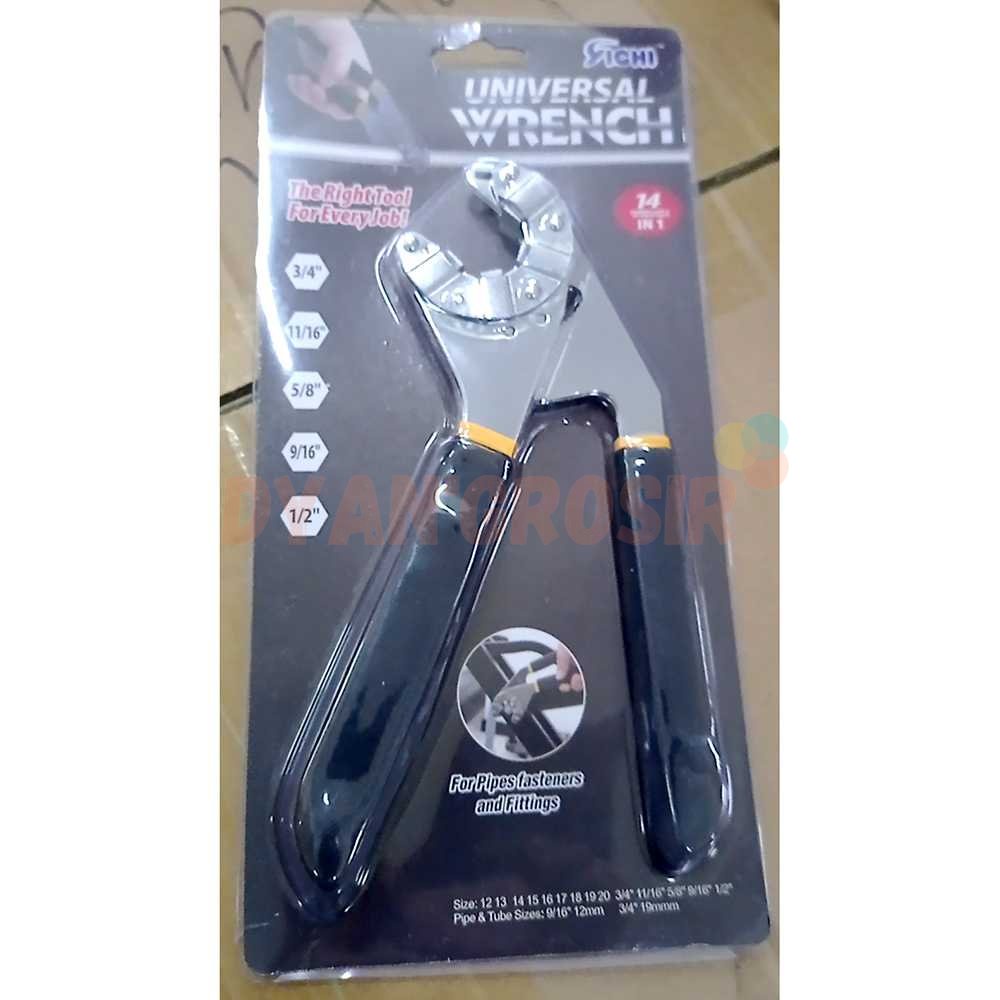 

Mnycxen Kunci Pas 8in1 Multifungsi Adjustable Hexagonal Wrench - UW81