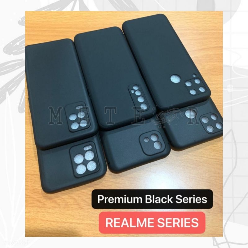 P/B- SOFTCASE PREMIUM BLACK REALME C35 C31 NARZO 50 5G 9i 9 8i 8 5G 4G 7 5 PRO PLUS GT MASTER EDITION CASE BENING CLEAR AUTOFOCUS CASING