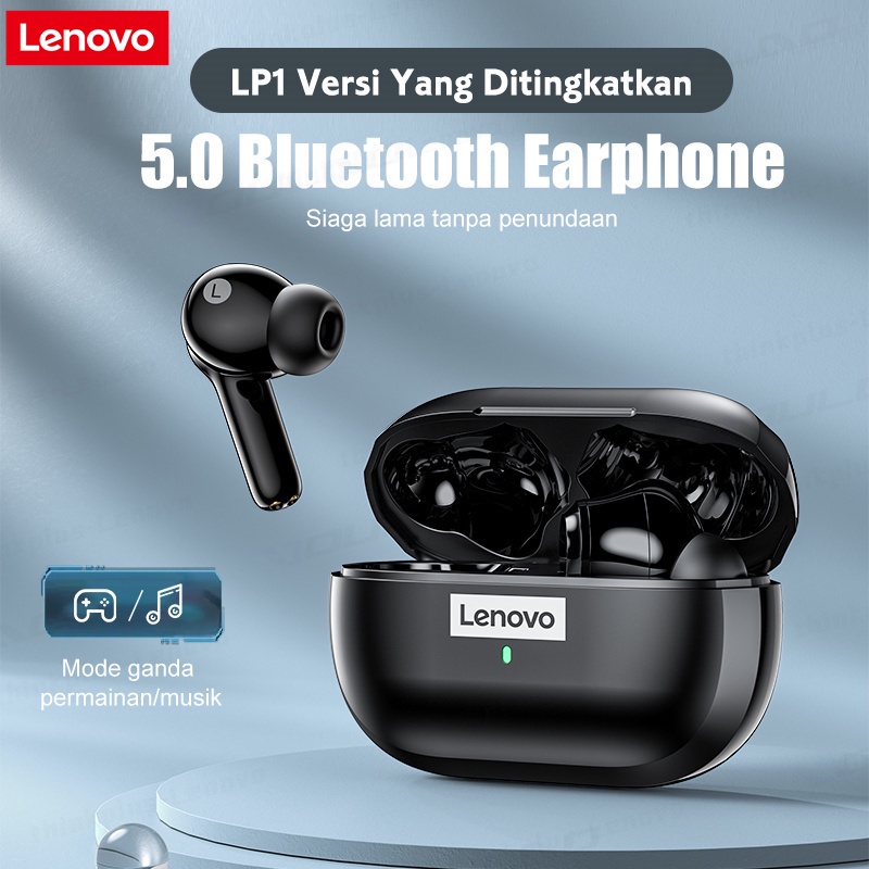 Lenovo thinkplus LP1S Wireless Earphone TWS HI FI Stereo Bass bluetooth earphone Mini earphone wirel