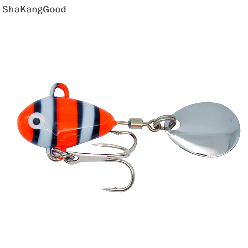 Skid 10g Spinning Tail-spinner Swim Fishing Lures Metal Umpan Buatan Aksesoris Pancing Ikan Gurame SKK