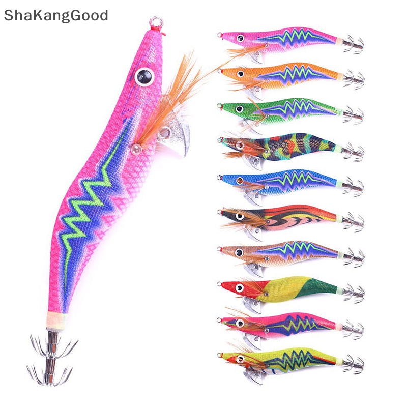 Umpan Pancing Udang Kayu Selip 2.5# 3.0# 3.5# Lead Sinker Cumi Luminous Lures Gurita Cuttlefish Umpan Udang SKK