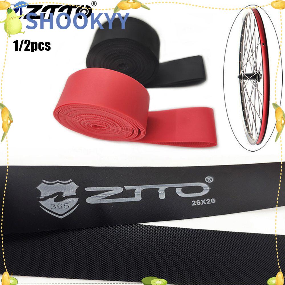 Chookyy 1/2pcs Rim Tapes Strips Sepeda Jalan MTB Sepeda Gunung PVC Anti-Tusukan Liner Band Tabung