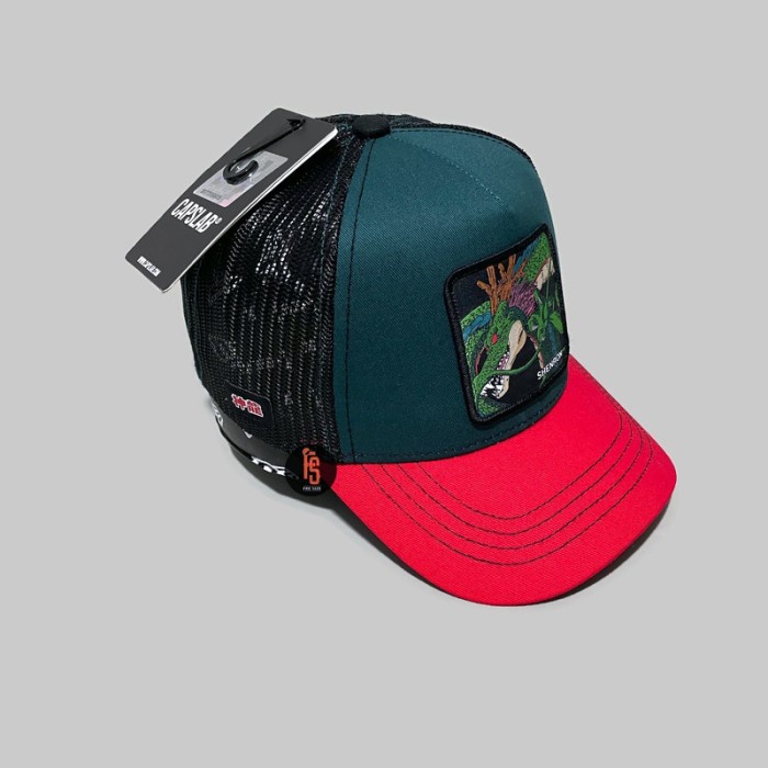 TOPI ORIGINAL CAPSLAB TRUCKER SHENRON DARK GREEN RED