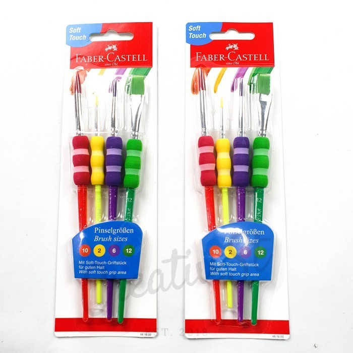 

Kuas Lukis Set Cat Grip Brush Set Faber Castell Colours - Set Reguler