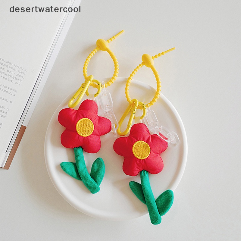 Deid Lembut Mewah Telepon Pesona Bunga Gantungan Kunci Ransel Aksesoris Ornamen Lanyard Strip Perhiasan Liontin Keyring Martijn