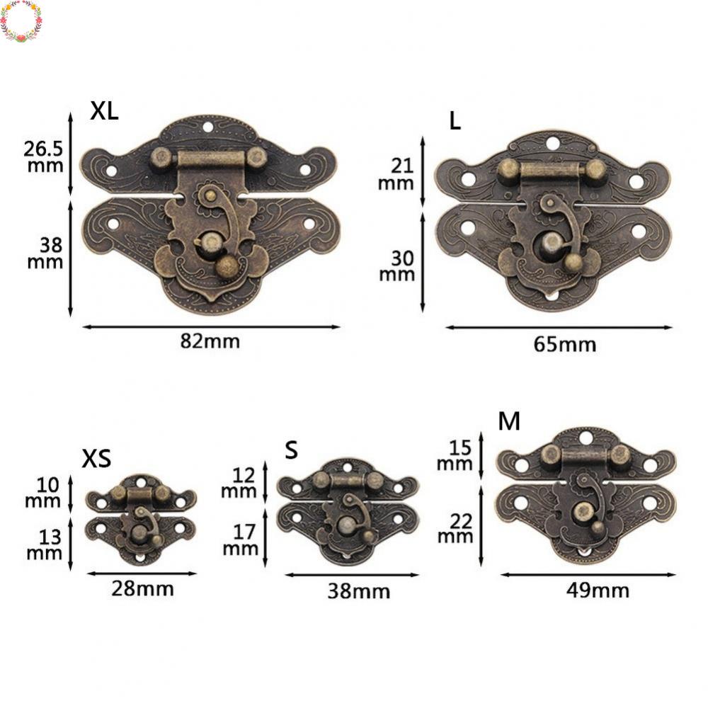 Grendel Pengait Toolbox Berbagai Ukuran Vintage Kotak Kayu Zinc Alloy Antik