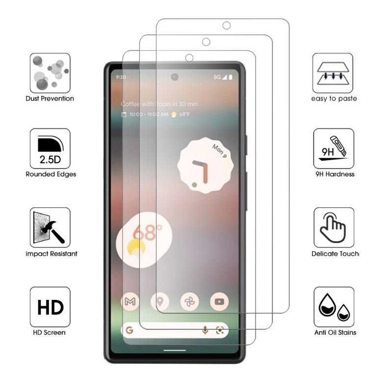 Baru Kualitas Tinggi Anti-Jatuh Tempered Glass Handphone Film HD Scratch-resistent Aman Transparan Halus Pelindung Layar Untuk Google Pixel 7A