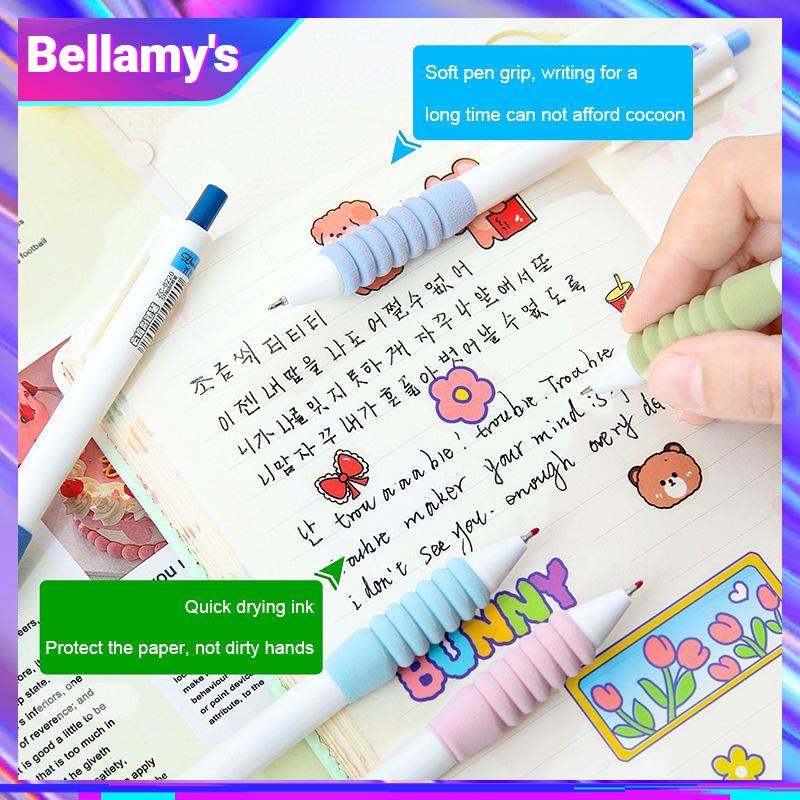 

COD ❤️ Pena Perlindungan Jari yang Nyaman Menekan Pegangan Lembut pena Netral Kantor Siswa Pena Netral-Bellamy's