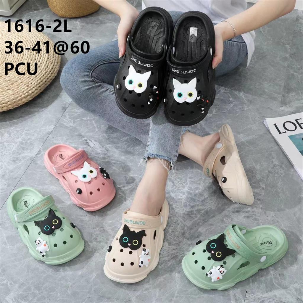 Sandal Slop Baim Bakpao PCU Jely Motif pin Mainan Cat 1616-2L 36-41