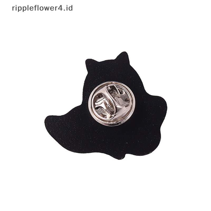 {rippleflower4.id} Halloween Punk Enamel Pin Hantu Lucu Labu Bros Kerah Pin Ransel Lencana Kartun Lucu Perhiasan Hadiah Untuk Teman Anak-Anak Perhiasan Aksesoris~