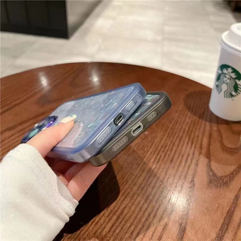 IPHONE Casing Ponsel Tahan Guncangan Motif Cangkang Bahan metal Mewah Dengan Perlindungan film Lensa Untuk Iphone14 13 12 11 Pro Max XR 7 8 Plus