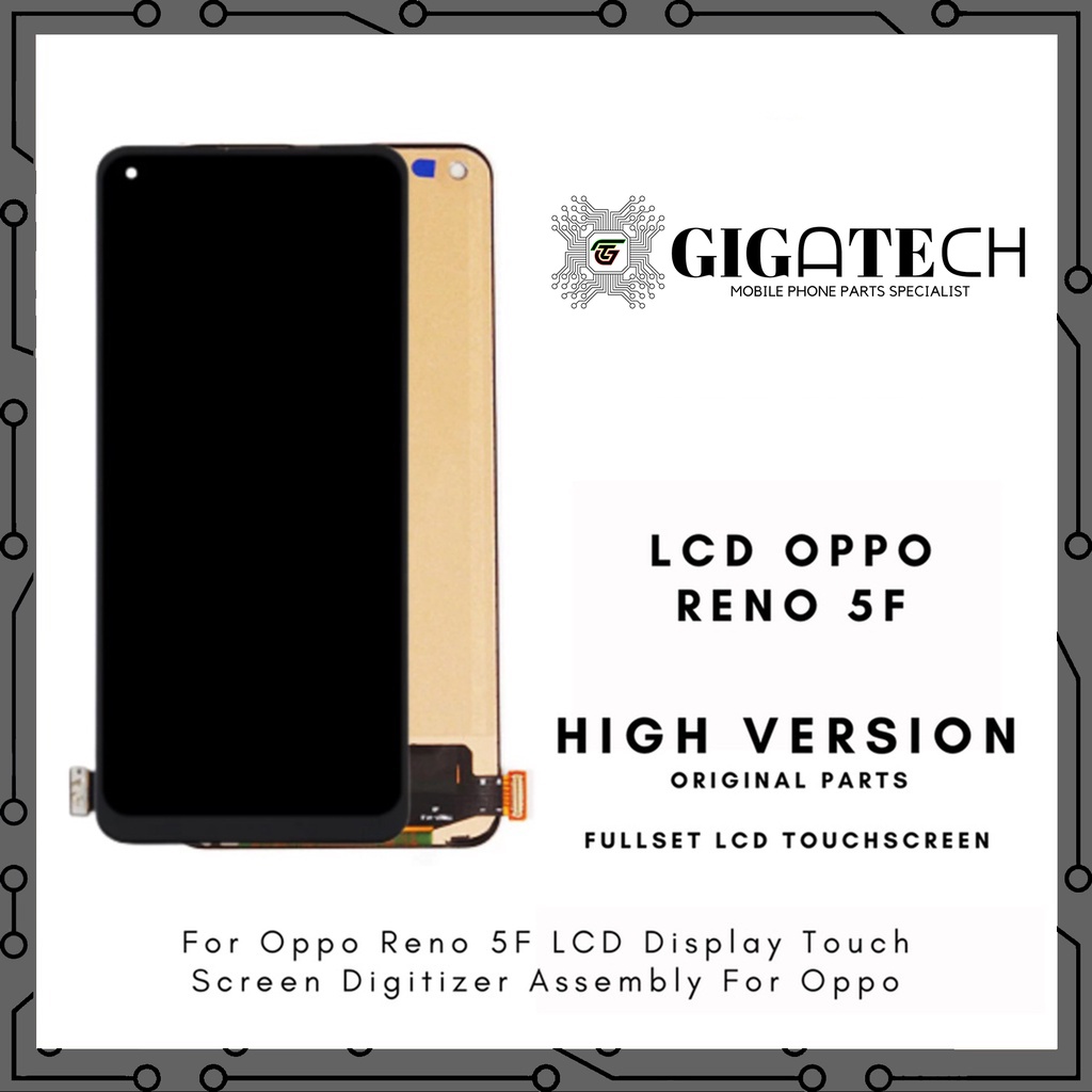 LCD Oppo Reno 5F Non Finger Print Original - Fullset Touchscreen