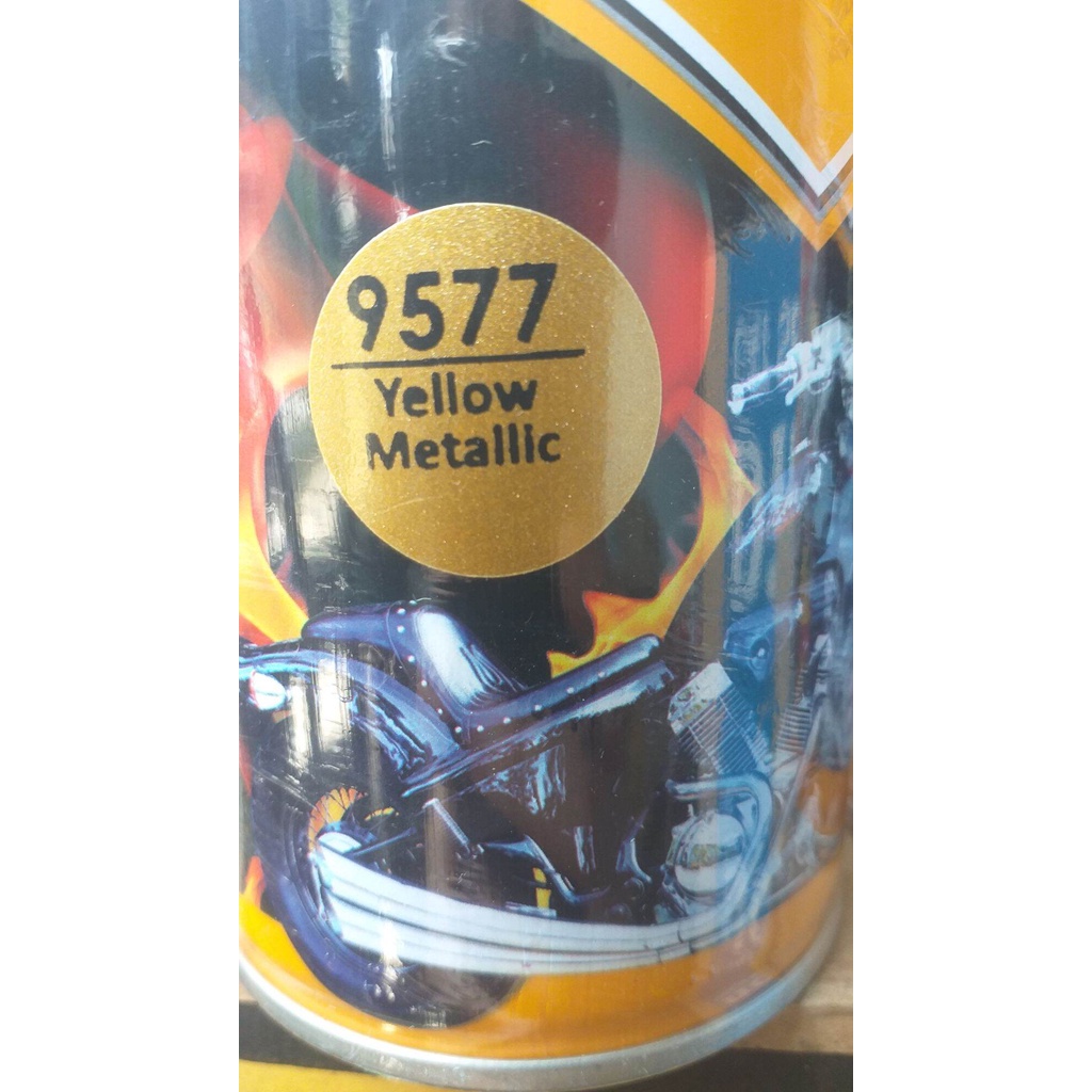 pilok Diton Premium Yellow metallic 9577 400cc pilok kuning metallic kuning cerah cat semprot diton premium cat semprot diton premium