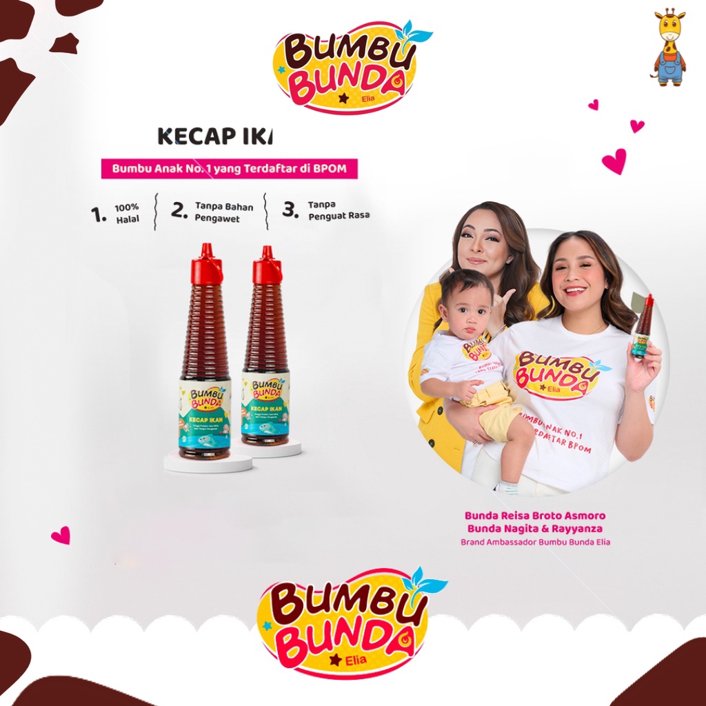 Bumbu Bunda Elia Kecap Non MSG / Kecap MPASI / Kecap Anak / Kecap Bayi / Kecap Manis Halal