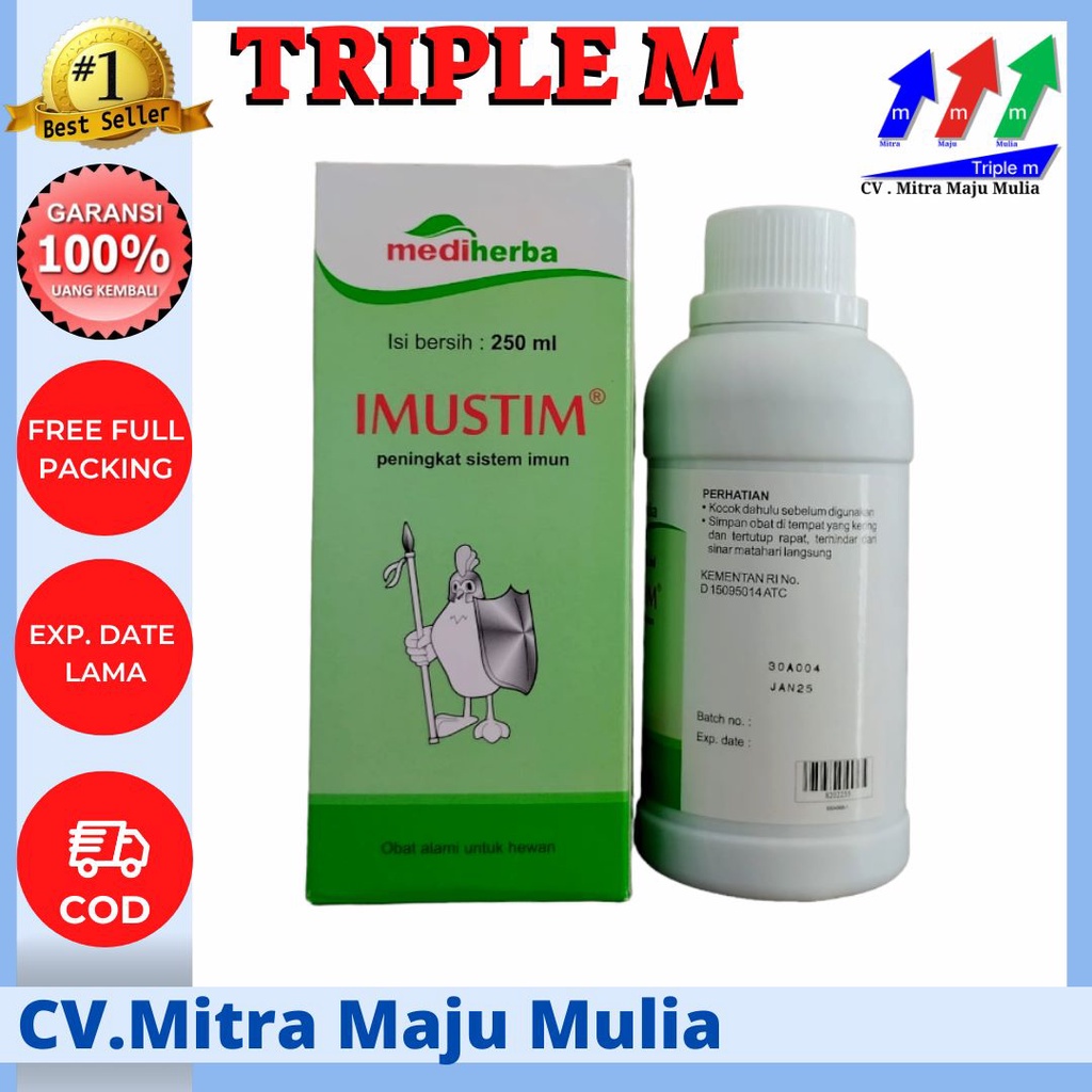 IMUSTIM 250 ML MEDION MENINGKATKAN SISTEM IMUN HEWAN