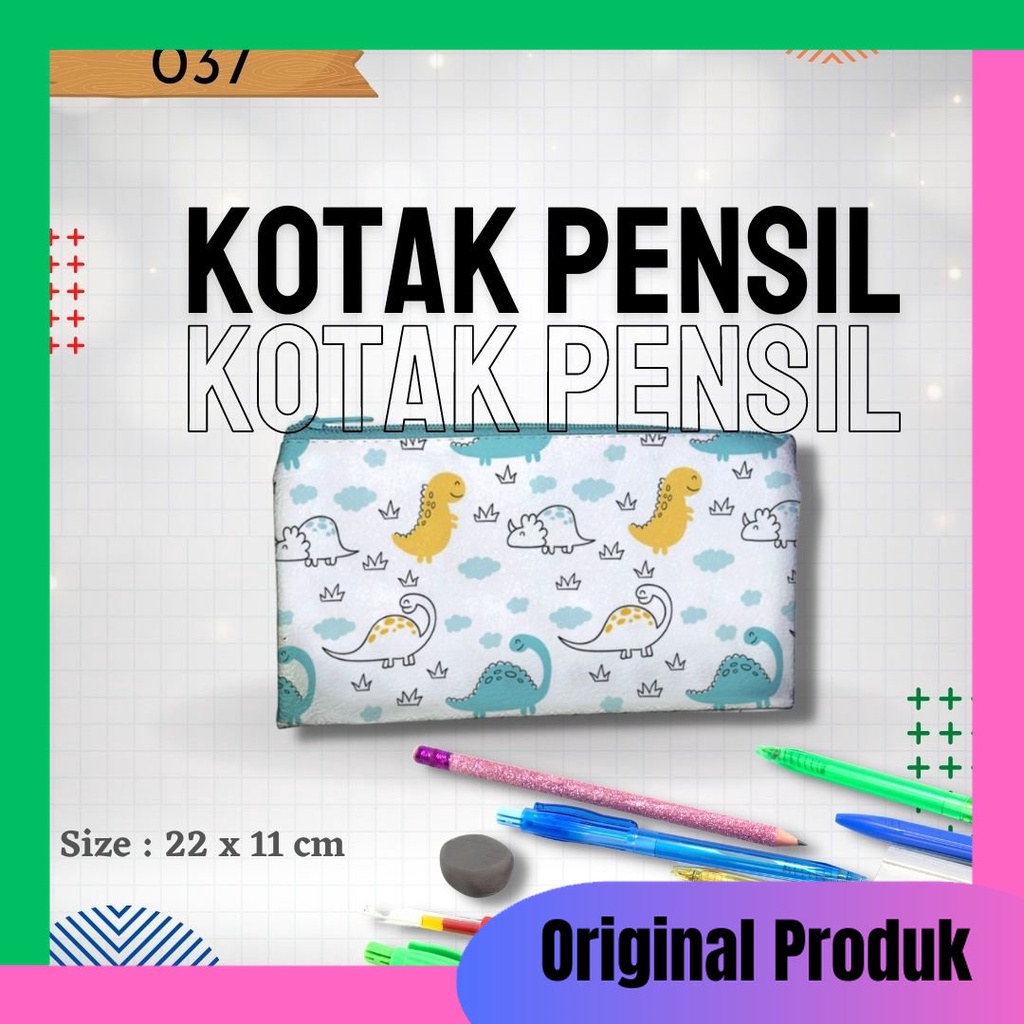 

Tempat Pensil, Kotak Pensil 037 gambar Dinosaurus Serbaguna Murah Dan Kualitas Terjamin , Original Produk Bahan Tebal