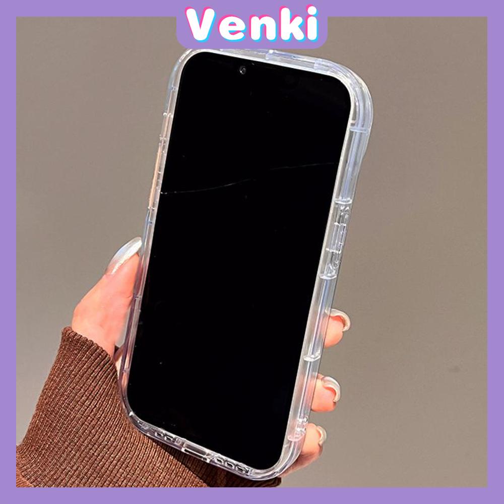 VENKI - Untuk iPhone 11 iPhone Case Laser Reflektif Bening Ponsel Case TPU Lembut Shockproof Airbag Case Cute Kucing Anjing Kompatibel dengan iPhone 14 13 Pro max 12 Pro Max XR XR 7Plus 8Plus