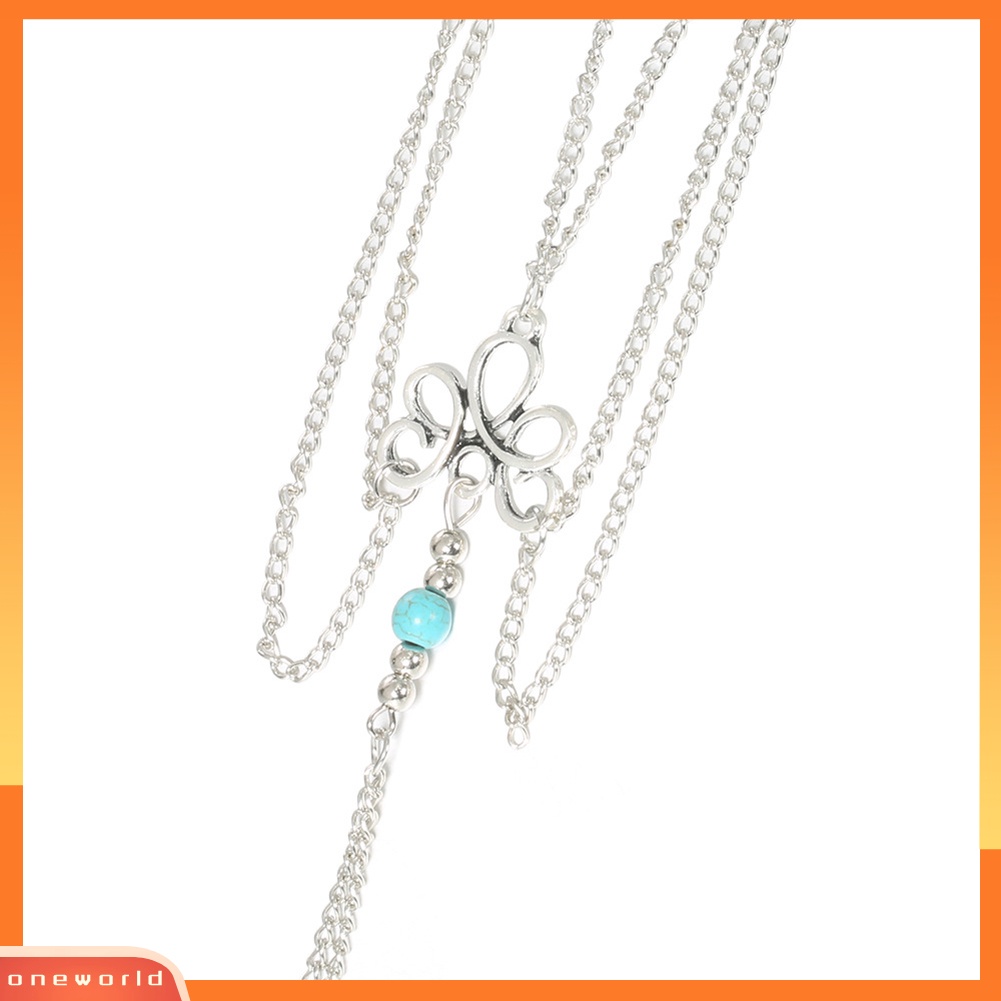 [WOD] Wanita Vintage Multilayer Pantai Barefoot Sandal Kaki Rumbai Perhiasan Gelang Kaki Rantai