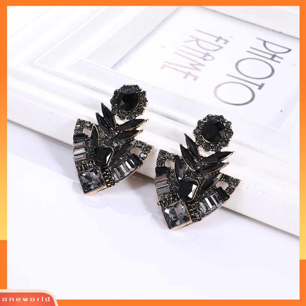 [WOD] Wanita Fashion Berlian Imitasi Berlebihan Bohemian Ear Stud Earrings Perhiasan Hadiah