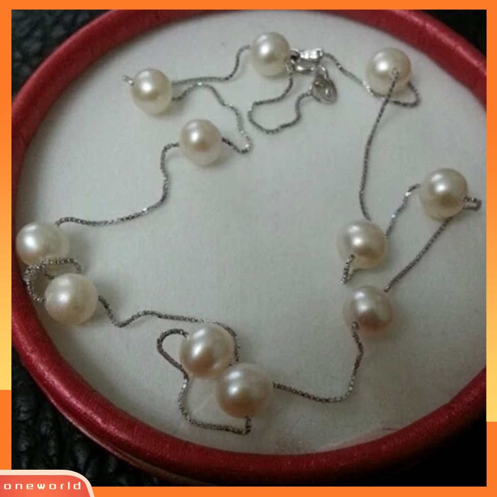 [WOD] Pesta Fashion Wanita Mutiara Imitasi Pesona Rantai Choker Pendek Kalung Perhiasan Hadiah