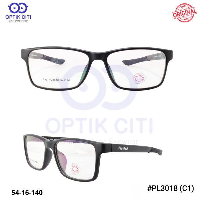 Frame Kacamata Pria Sporty PayBack PL 3018 Original