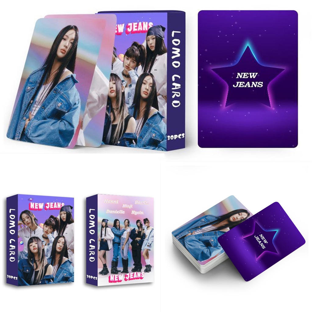 30pcs /box NJ Photocards Album Kartu Lomo NJ Kpop Postcards