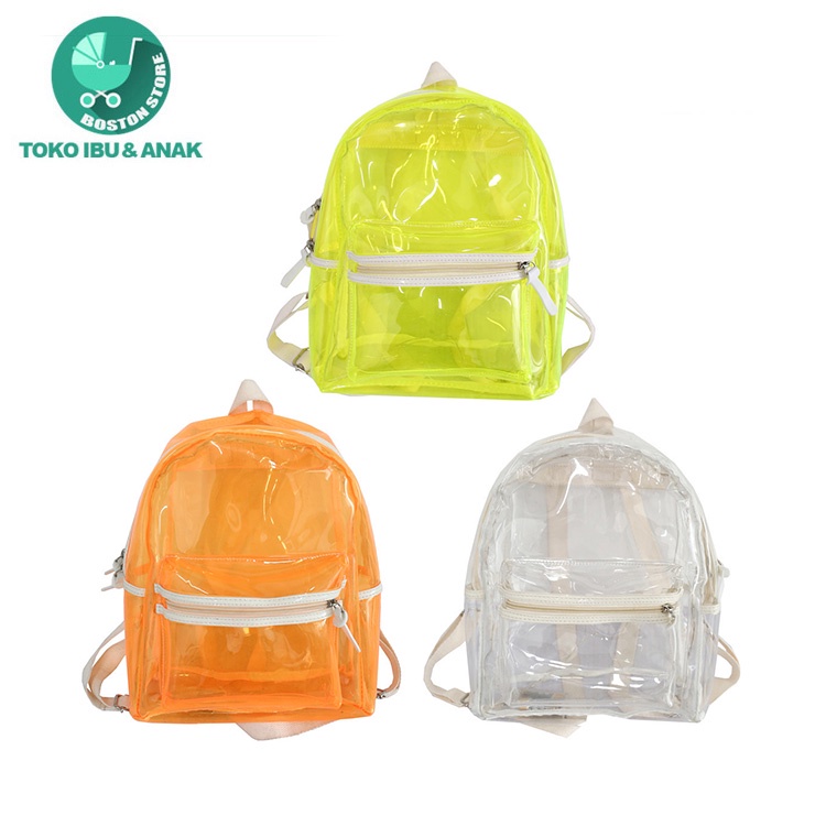 Bostonstore Tas Ransel Transparan / Tas Ransel Transparan Anak / Tas Ransel Transparant / Tas Ransel Transparan / Tas Ransel Transparan Wanita Import / Tas Sekolah Transparan Anak / Tas Sekolah Transparan Wanita / Clear Backpack Transparent