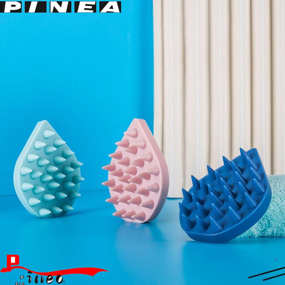 Pineapple Body Scrubber Shower Silikon Melancarkan Pertumbuhan Rambut Perawatan Kulit Kepala Grooming Sisir Cuci Rambut Cleaning Head Body Massager Skin Cleaner