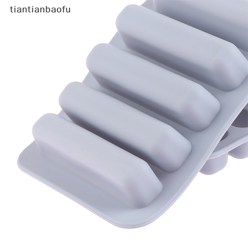 [tiantianbaofu] 1pc Strip Panjang Silikon Es Batu Cetakan Tray Ice Cube Mould Kue Baking Molds Butik