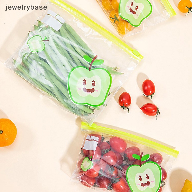 [jewelrybase] Wadah Tas Penyimpanan Makanan Reusable Freezer Bag Anti Bocor Top Ziplock Bags Boutique