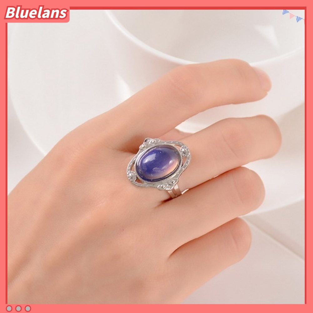[BLS] Vintage Unisex Mood Changing Color Ring Adjustable Temperature Control Band