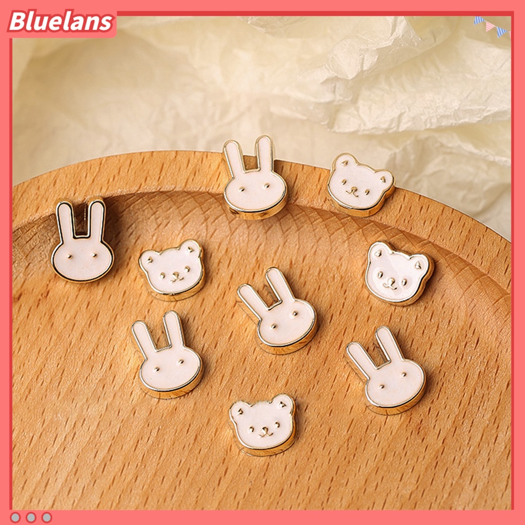 [BLM] 5pcs Hiasan Kuku Bentuk Kartun Tahan Karat Alloy Kartun Beruang Kelinci Bow-tie DIY Nail Art Dekorasi Perlengkapan Kecantikan