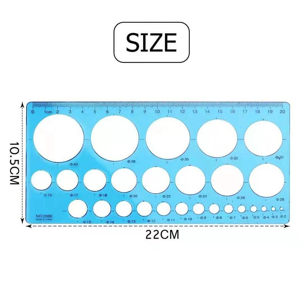 TOP 4pcs Nipple Ruler Portable Plastik Kaliber Berbeda Nipples Measuring Card Alat Geometri Penggaris Measuring Card