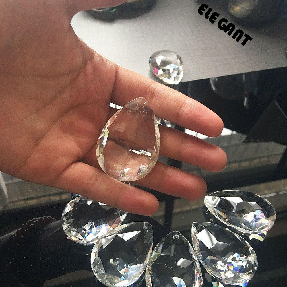 [Elegan] Lampu Gantung Kristal Pernikahan Liontin Bagian Prisma Pendant Hanging Lighting Dekorasi Rumah 1Pc