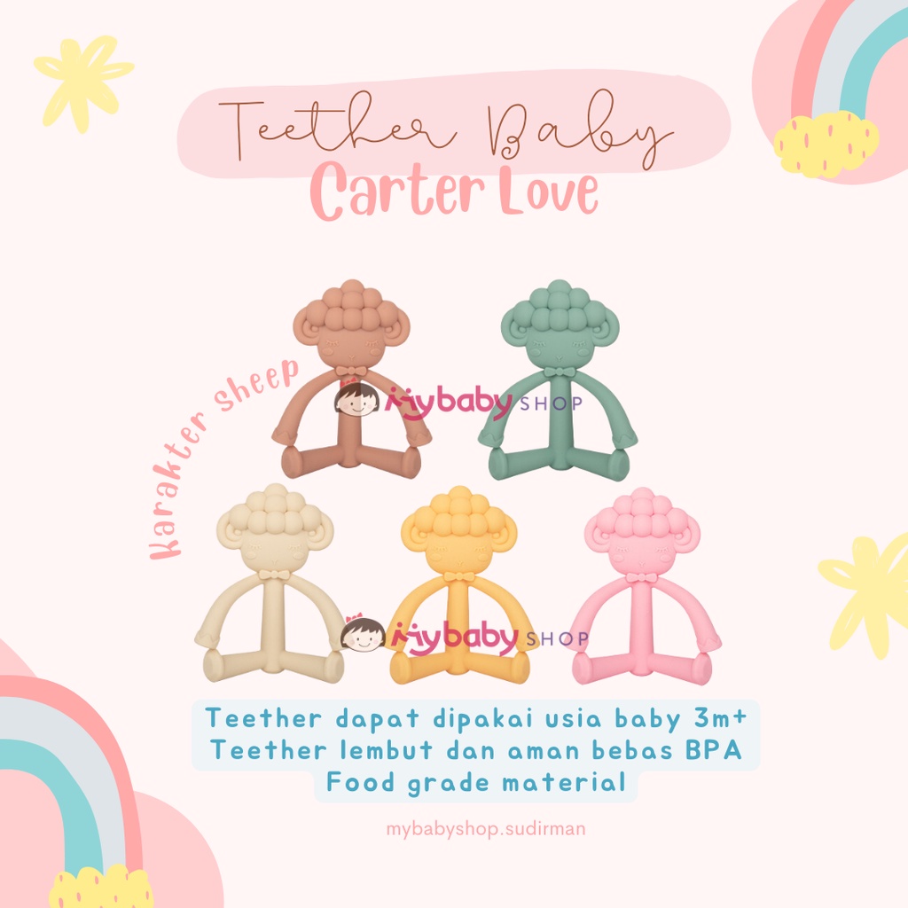 Carterlove Teether / teether bayi / gigitan bayi / carter teether / teether silicone