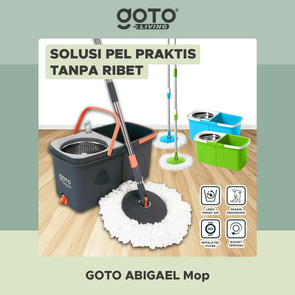 Goto Abigael Spin Mop Ultra Alat Pel Pelan Set Putar Pembersih Lantai