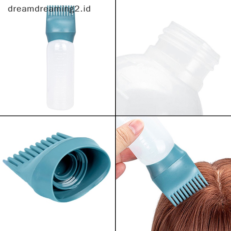 (drea) Botol Shampo Pewarna Rambut 120ml Aplikator Pewarna Pewarna Brush Pembersih Rambut //